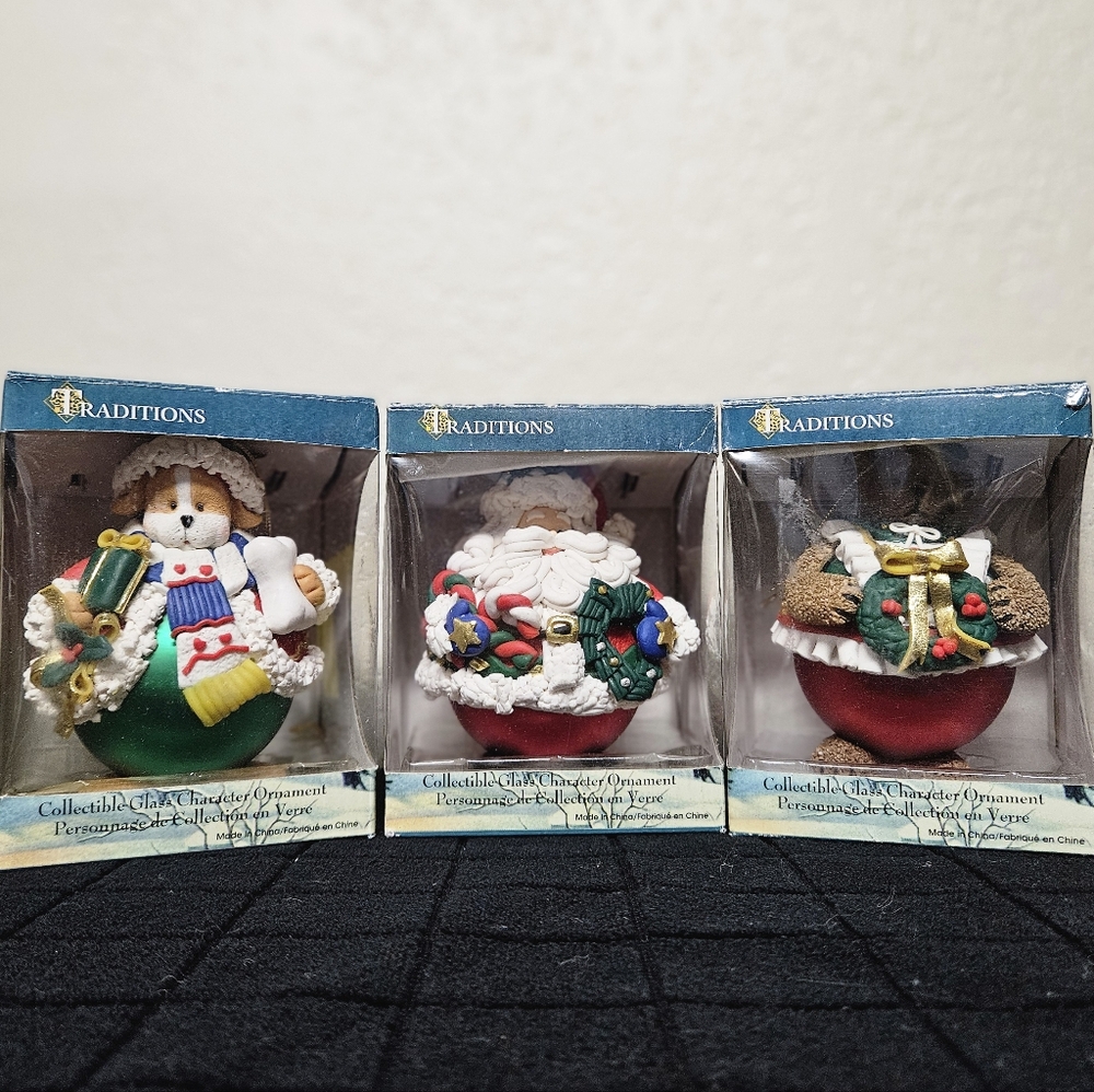 Traditions Collectible Bear Ornaments Set